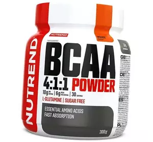 BCAA с Глютамином в порошке, BCAA 4:1:1 Powder, Nutrend  300г Апельсин (28119005)