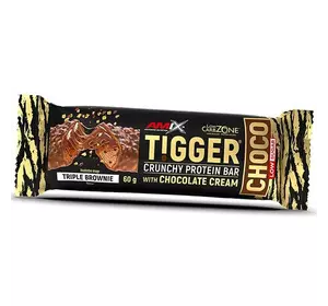 Низкоуглеводный протеиновый батончик, TiggerZero Choco Protein Bar, Amix Nutrition  60г Брауни (14135004)
